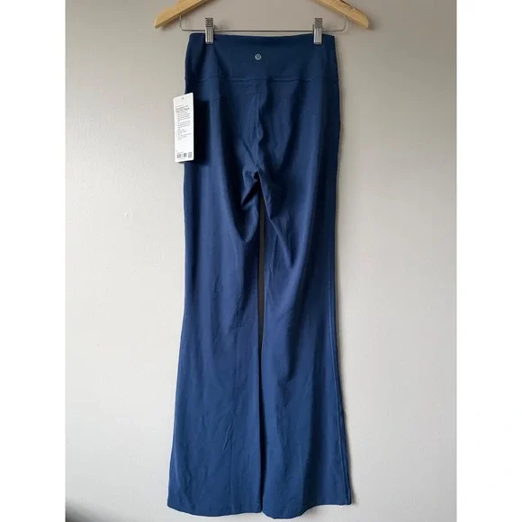 Lululemon Groove Nulu HR Flared Pant Regular Blazer Blue Tone LW5HAOR Size 6 NWT - Picture 4 of 5
